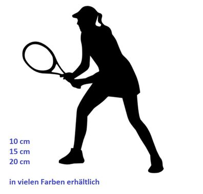 Tennis Aufkleber Tennisspieler Auto Aufkleber Sport Tennissport Aufkleber 134/3