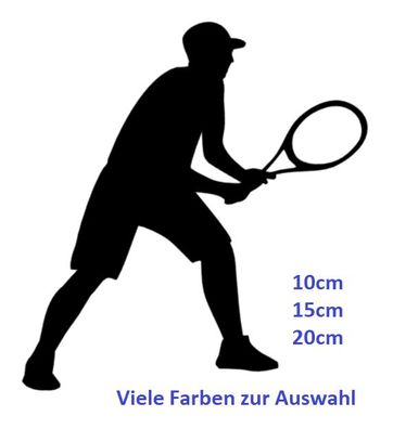 Tennis Aufkleber Tennisspieler Auto Aufkleber Sport Tennissport Aufkleber 134/7