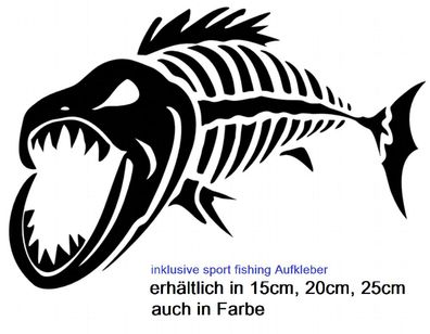 Fische Auto Aufkleber Fischer Aufkleber Fischrei fischen fishing sticker 140/10