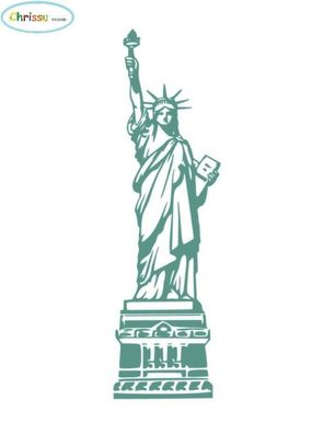 Freiheitsstatue Aufkleber Wandtattoo New York USA Aufkleber Sticker (218/1)