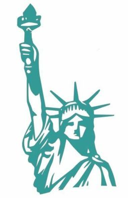Freiheitsstatue Aufkleber Wandtattoo 25cm New York USA Aufkleber Sticker (218/3)