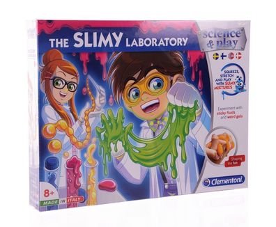 Clementoni The Slimy Laboratory experimentieren Flüssigkeiten Schleim Labor