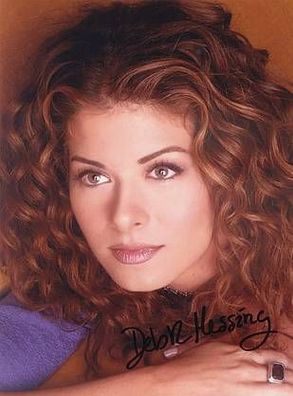 Original Autogramm DEBRA Messing auf Großfoto