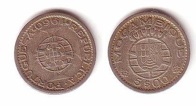 5 Escudos Silber Münze Mosambik 1960