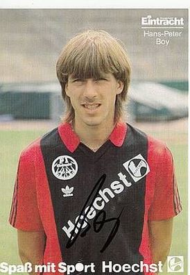 Hans-Peter Boy Eintracht FRankfurt 1986-87 Autogrammkarte + A42154