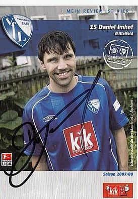Daniel Imhof VFL Bochum 2007-08 Autogrammkarte + A42156