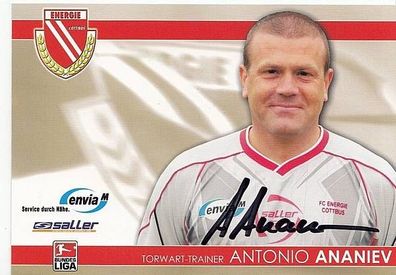 Antonio Ananiev Energie Cottbus 2007-08 Autogrammkarte + A42178
