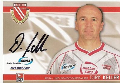 Dirk Keller Energie Cottbus 2007-08 Autogrammkarte + A42182
