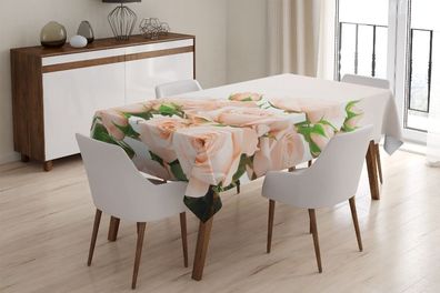 Foto-Tischdecke Rose Blumen Tischwäsche mit Motiv Deko Fotodruck auf Maß