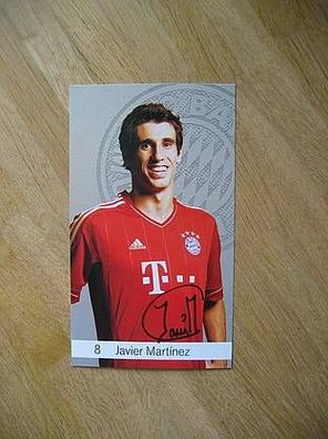 FC Bayern München Saison 12/13 Javier Martinez - Autogramm!!!