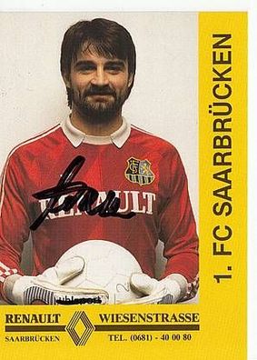 Alfred Wahlen 1. FC Saarbrücken 1989-90 Autogrammkarte + A42463