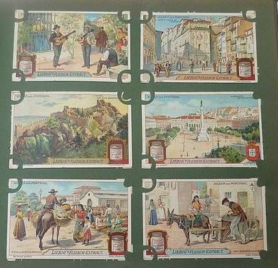 Liebigbilder Serie 765 "Bilder aus Portugal", komplett 1910 (20/ D0234ss)