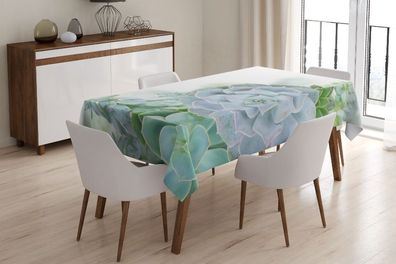 Foto-Tischdecke Sukkulente modern Tischwäsche mit Motiv Deko Fotodruck auf Maß