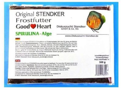Stendker Diskusfutter GoodHeart Spirulina-Alge Fischfutter 7 x 500 g