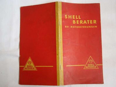 Shell Berater Bei Motorstörungen 1934 Motorrad Auto Oldtimer