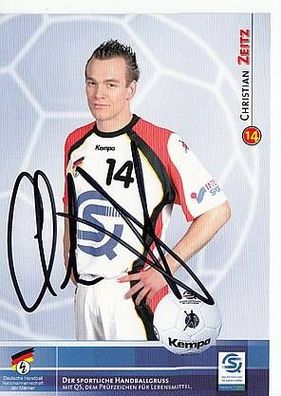 Christian Zeitz Nationalmannschafts AK TOP Original Signiert Handball + A42658