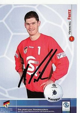 Henning Fritz Nationalmannschafts AK TOP Original Sign. Handball + A42666