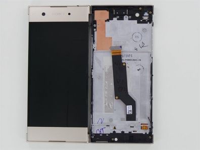Original Sony Xperia XA1 Display LCD Gehäuse Gold Guter Zustand