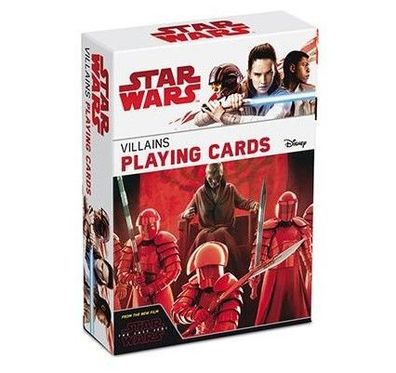 Star Wars Villains "Die letzten Jedi" Playing Cards Sammler Kartenspiel von Diesney