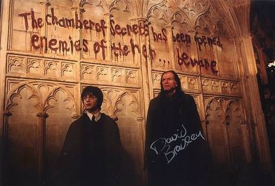 Original Autogramm Argus Filch DAVID Bradley Harry Potter (Großfoto)