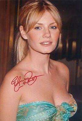 Original Autogramm ELISHA Cuthbert auf Großfoto