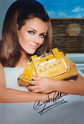 Original Autogramm Elizabeth LIZ HURLEY auf Großfoto