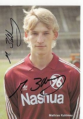Mathias Kuhlmey Hannover 96 1988-89 Autogrammkarte + A42922