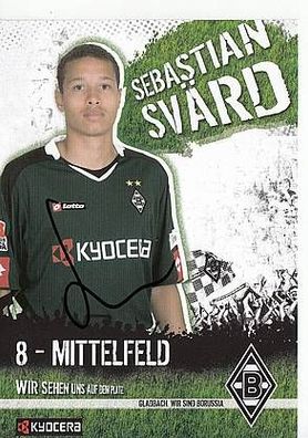 Sebastian Svärd Borussia Mönchengladbach 2007-08 Autogrammkarte + A42989