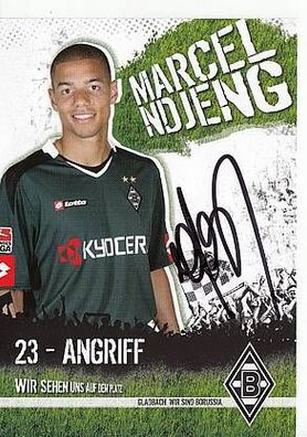 Marcel Ndjeng Borussia Mönchengladbach 2007-08 Autogrammkarte + A42993