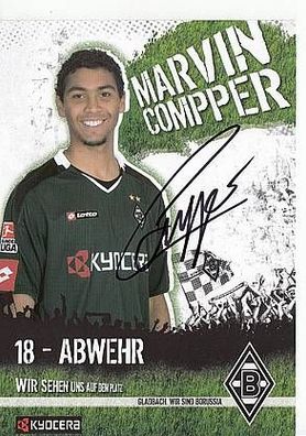 Marvin Compper Borussia Mönchengladbach 2007-08 Autogrammkarte + A42992
