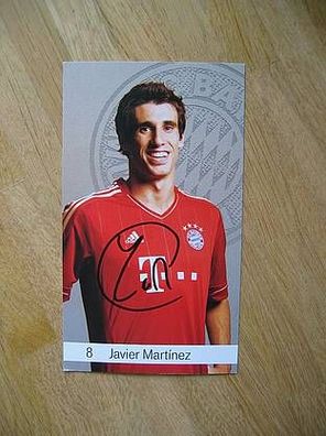 FC Bayern München Saison 12/13 Javier Martinez - handsigniertes Autogramm!!!