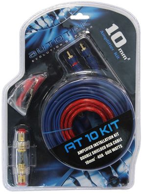 Autotek AWK10 10mm² Endstufe Verstärker Anschluss Set Amplifier Auto Kabel Kit