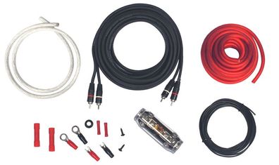 AUTOTEK AWK10 10mm² Endstufe Verstärker Anschluss Set Amplifier Auto Kabel  Kit