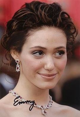 Original Autogramm EMMY ROSSUM auf Großfoto