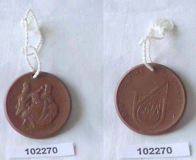 DDR Porzellan Medaille 1000 Jahre Altenburg 1976
