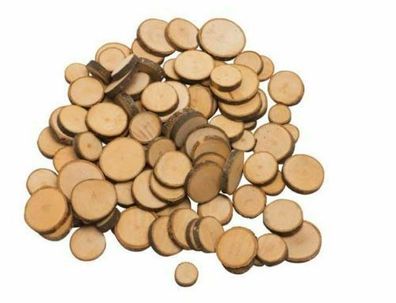 ca. 200 Astscheiben aus Holz von goki zum Basteln und Dekorieren