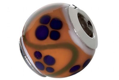 CEM Glasbeads Drops Beads Glaskugel 925/ Silber CD801