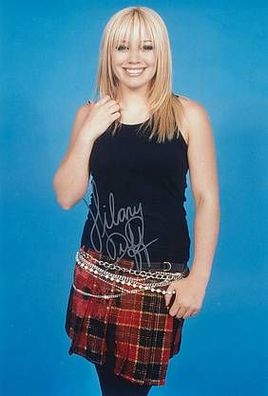 Original Autogramm HILARY DUFF auf Großfoto