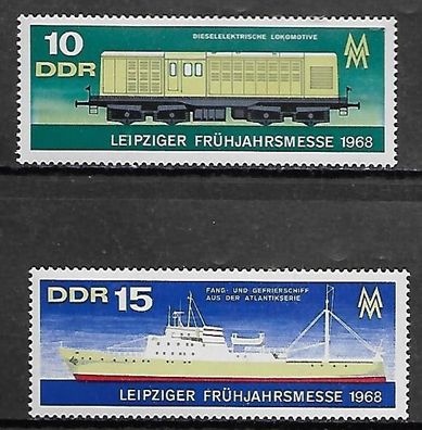 DDR postfrisch Michel-Nummer 1349-1350