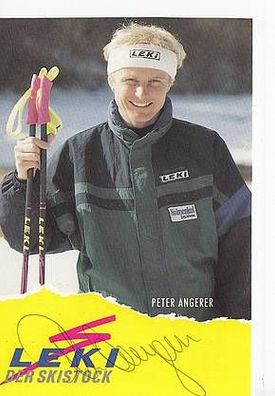 Peter Angerer Autogrammkarte Original Signiert Nordische Kompination + A43400