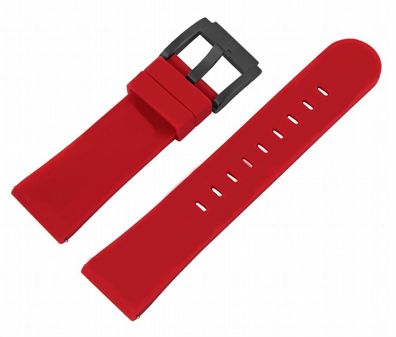 TW STEEL MC Edition | Uhrenarmband 22mm | Silikon rot | 8400015