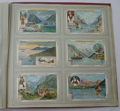 Liebigbilder Serie 600 "Norwegische Fjordlandschaften" 1904, komplett (10/ D0373ss)