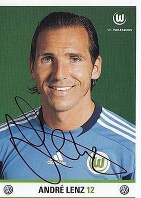 Andre Lenz VFL Wolfsburg 2011-12 Autogrammkarte + A43692