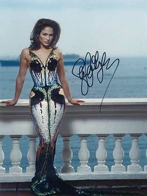 Original Autogramm Jennifer LOPEZ auf Großfoto