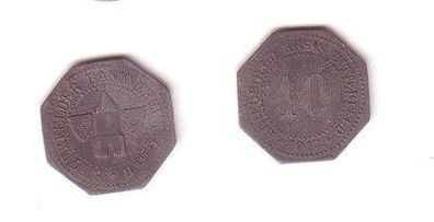 10 Pfennig Notgeld Zink Münze Bitterfelder Bankverein GmbH 1917