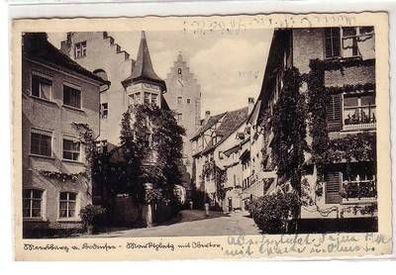 56664 Ak Meersburg am Bodensee Marktplatz mit Obertor 1938