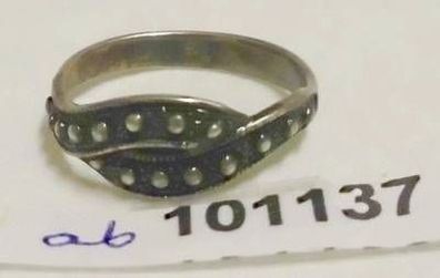 kleiner klassischer Damen Ring Silber um 1930