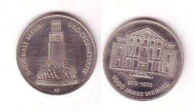 DDR Medaille 1000 Jahre Weimar 975-1975 Buchenwald im Etui