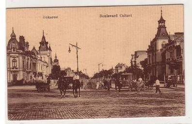 57348 Feldpost Ak Bukarest Rumänien Boulevard Coltzei 1917
