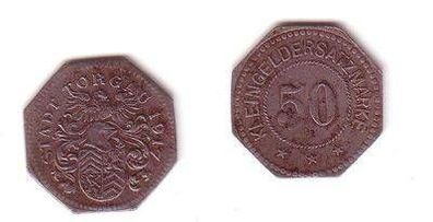 50 Pfennig Notgeld Eisen Münze Stadt Torgau 1917